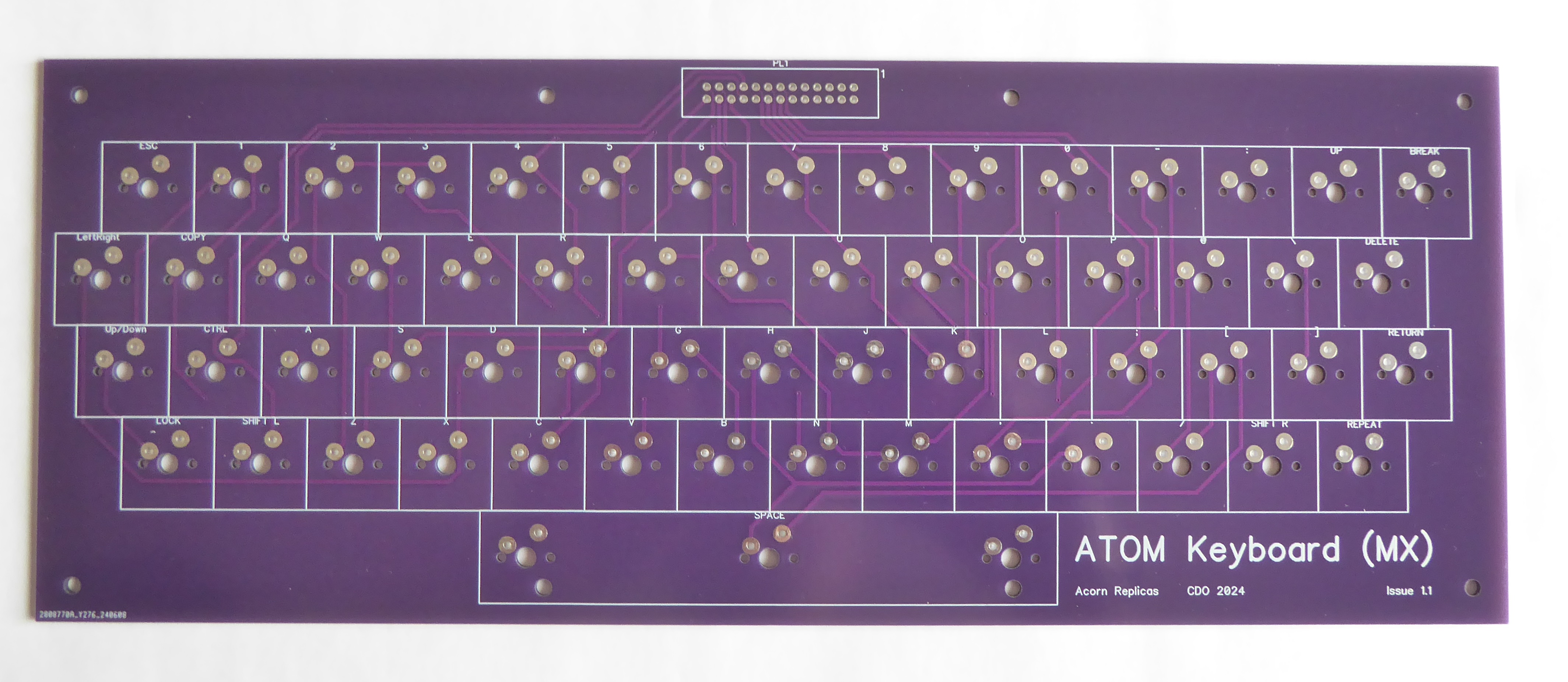 Atom Keyboard (MX) Version 1.0 PCB